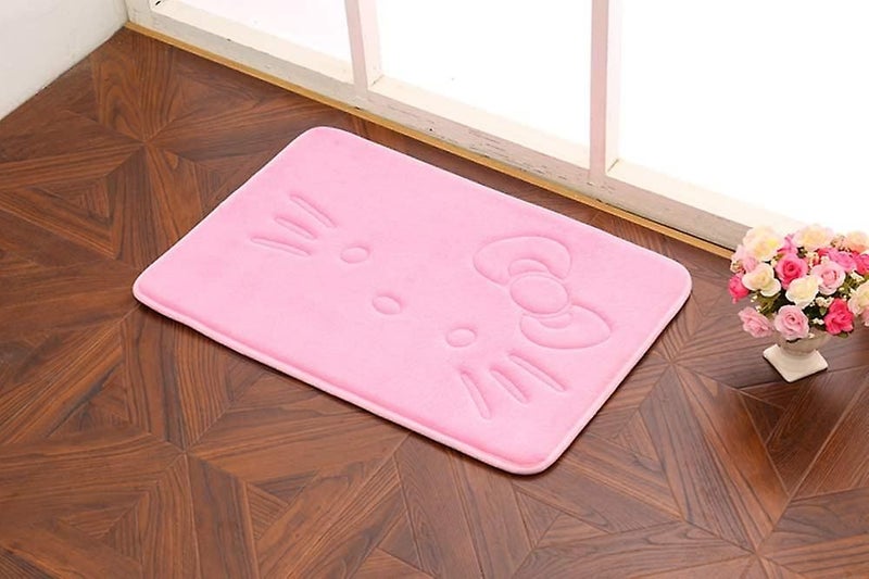 Cute Cartoon Pink Area Rugs Bathroom Rugs Super Soft Memory Foam Bath Mat Non Sl Carousel 2