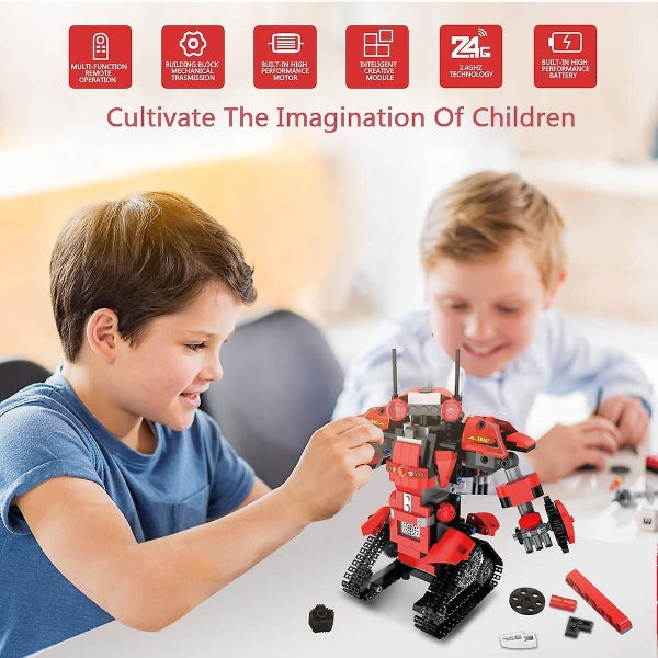Robot Building Toys, Building Block Robot Kits Educational Electric Remote Contr Carousel 1