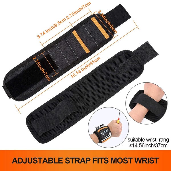 Magnetic Wristband, Werky Super Strong Magnets Adjustable Wrist Strap Carousel 5
