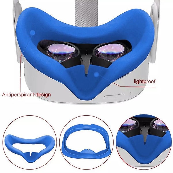 Vr Silicone Mask Face Cover For Oculus Quest 2 Face Cushion Sweatproof Washable, Carousel 4