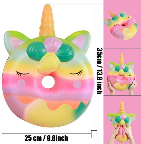 13 Inches Squishies Jumbo Unicorn Donut Kawaii Soft Slow Rising Scented Giant Do Carousel 2