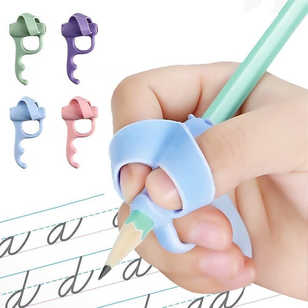 4 Pieces Pencil Grips Trainer For Both Left-handed And Right-handed, Kids Handwr Carousel 1