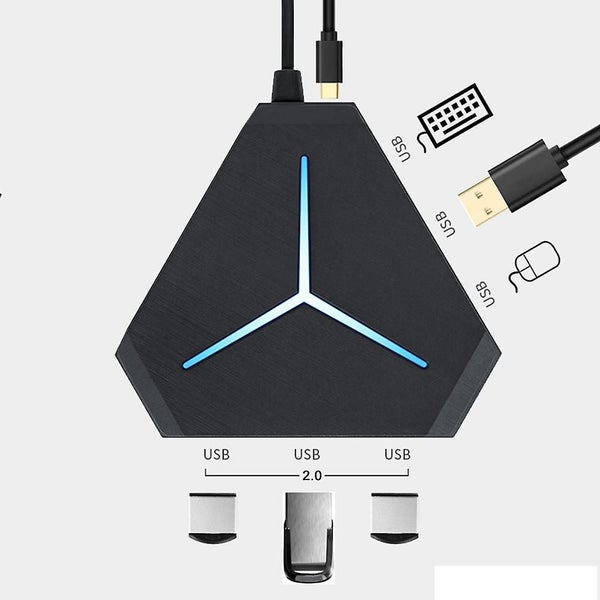 6-port Usb 2.0 Hub With Individual Led Lit Power Switches Carousel 2