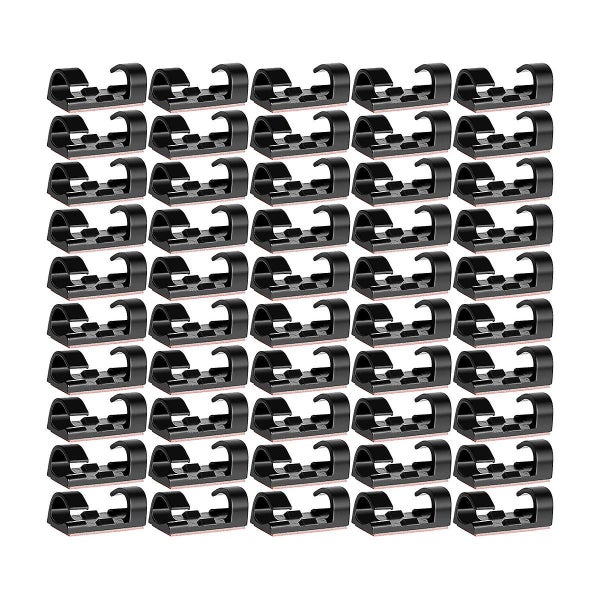 30 Pieces Cable Clips, Cable Holder With Adhesive-secured Base, Cable Clamp Set Carousel 1