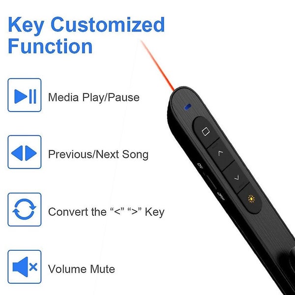 Compatible Wireless Presenter Rechargeable, Presentation Remote For Powerpoint P Carousel 4