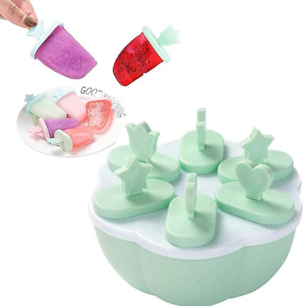 Creative Cartoon Popsicle Molds Ice Of 6 Popsicle Molds With Sticks, Diy Reusabl Carousel 2