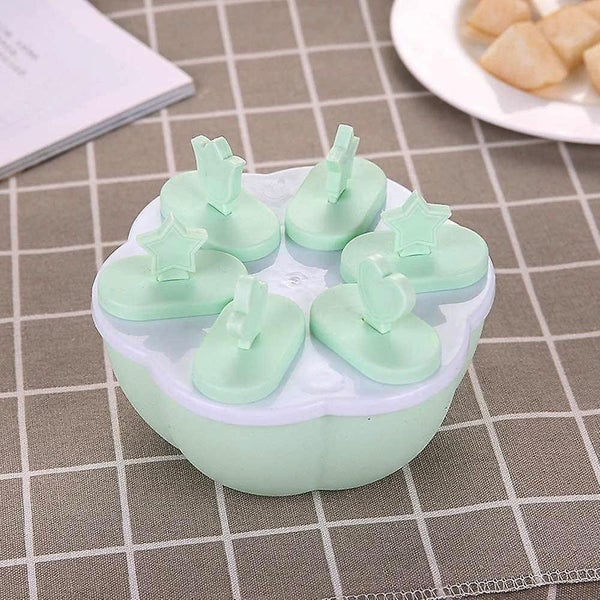 Creative Cartoon Popsicle Molds Ice Of 6 Popsicle Molds With Sticks, Diy Reusabl Carousel 5