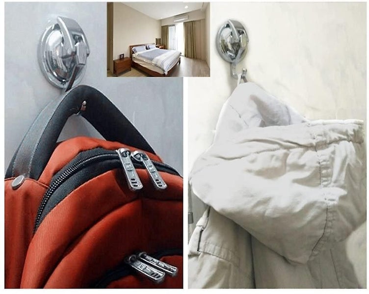 Suction Hooks 2 Packs Powerful Push And Lock Vacuum Suction Hanger Carousel 3