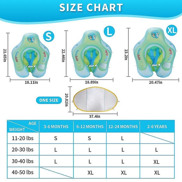 Lie Inflatable Baby Swimming Float Float Ring Baby Pool With Sun Protection Cano Carousel 2