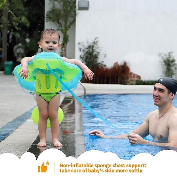 Lie Inflatable Baby Swimming Float Float Ring Baby Pool With Sun Protection Cano Carousel 4