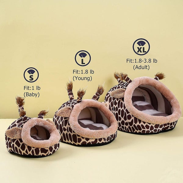 Hamster Guinea Pig Supplies Bed Accessories House Hedgehogs, Giraffe Carousel 2