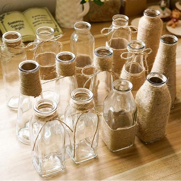 4pcs 100m Jute Twine, 2mm Arts And Crafts Jute Rope Carousel 4