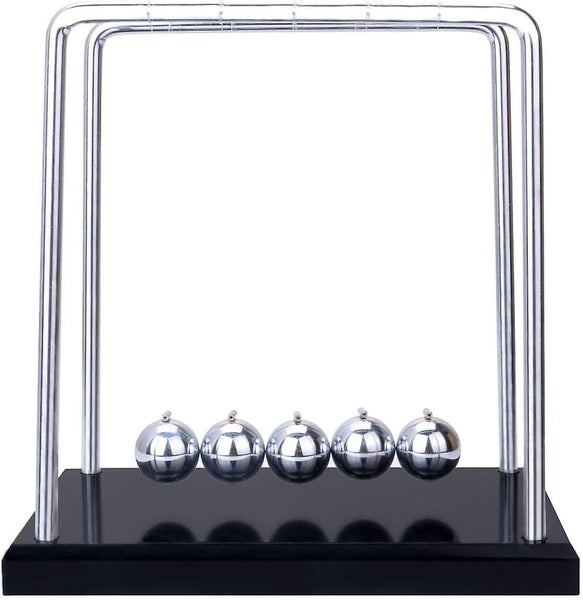 Kuaetily Newton Pendulum Big Newton Pendulum Ball Game With Base 18cm Carousel 1