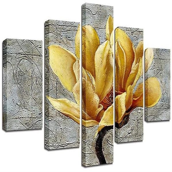 Canvas Artwork For Walls Yellow Flowers Hd Inkjet Decorative Paintings Home Kitc Carousel 2