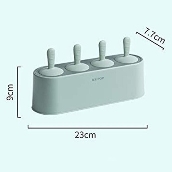 Ice Tray Ice Pop Maker Popsicle Molds 4 Grids Reusable Ice Pop Molds Carousel 2