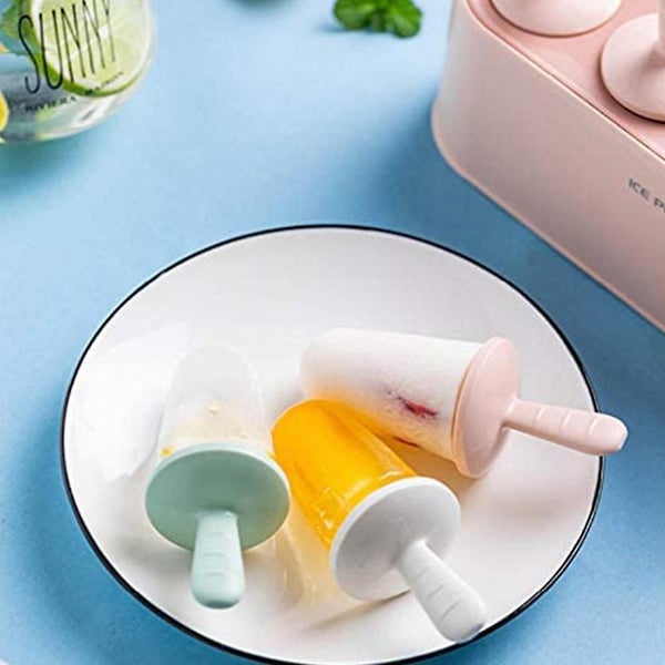 Ice Tray Ice Pop Maker Popsicle Molds 4 Grids Reusable Ice Pop Molds Carousel 5