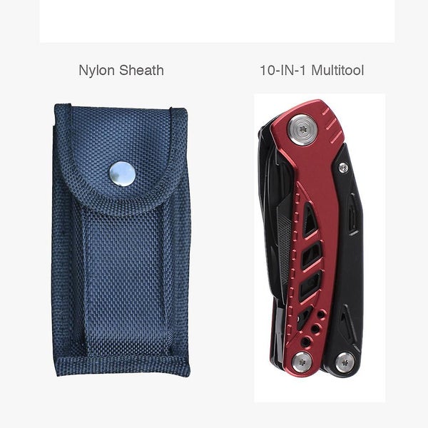 Mini Tactical Multitool Knife Pliers, 11-in-1 Multi Purpose Pocket Knife Pliers Carousel 1