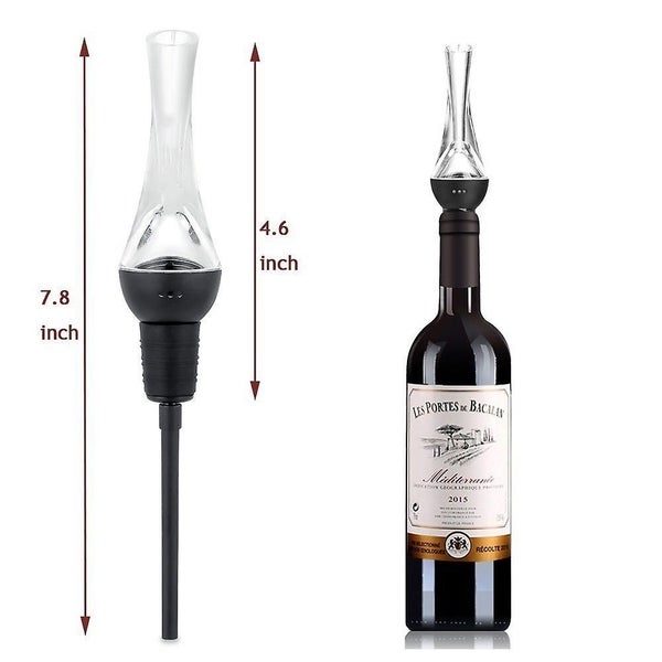 Wine Aerator Pourer, Aerating Pourer Funnel, Decanter Spout For Wine Lover Carousel 4