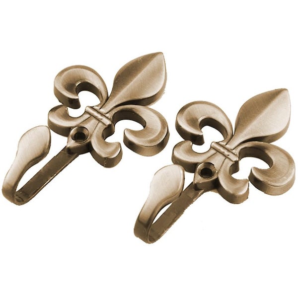 2 Pieces Wall Curtain Hooks, Made Of Vintage Style Metal Engraving Craft, Decora Carousel 1