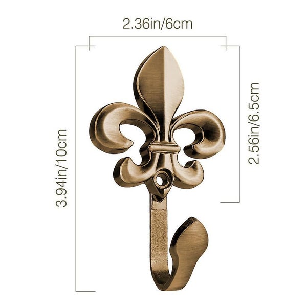 2 Pieces Wall Curtain Hooks, Made Of Vintage Style Metal Engraving Craft, Decora Carousel 2