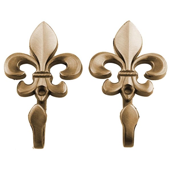 2 Pieces Wall Curtain Hooks, Made Of Vintage Style Metal Engraving Craft, Decora Carousel 3