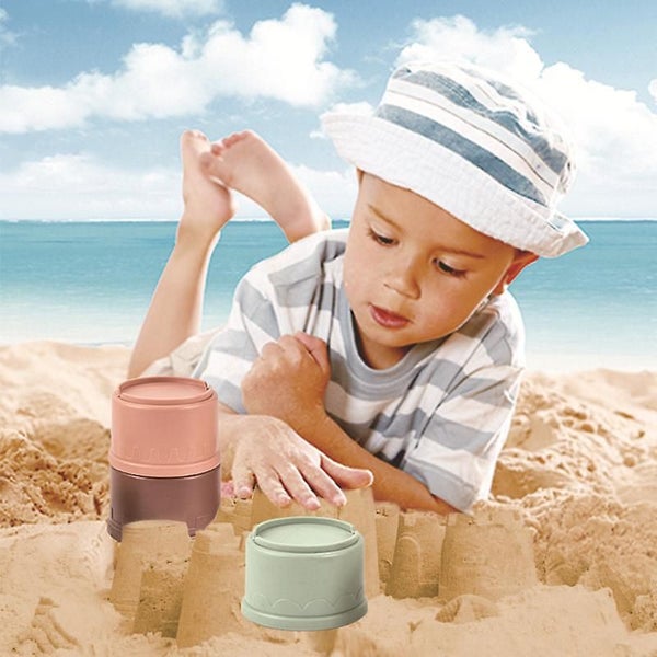 Stacking Cups Baby Building Set, Nesting Cups Early Educational Toys Carousel 5