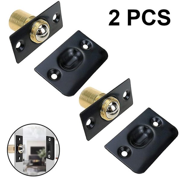 2 Pieces Cabinet Door Ball Catch, Stainless Steel Adjustable Roller Carousel 1