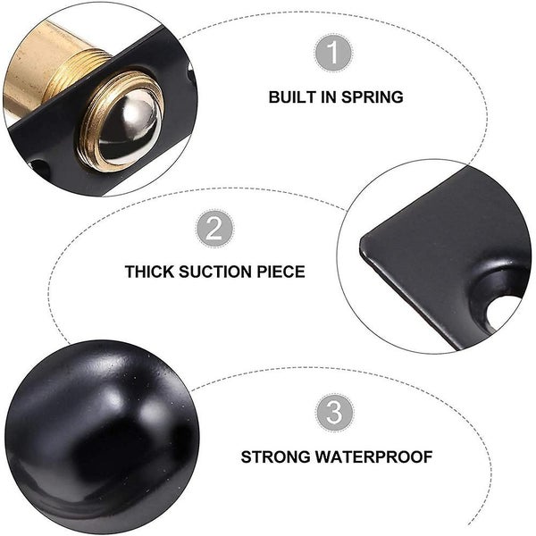 2 Pieces Cabinet Door Ball Catch, Stainless Steel Adjustable Roller Carousel 4