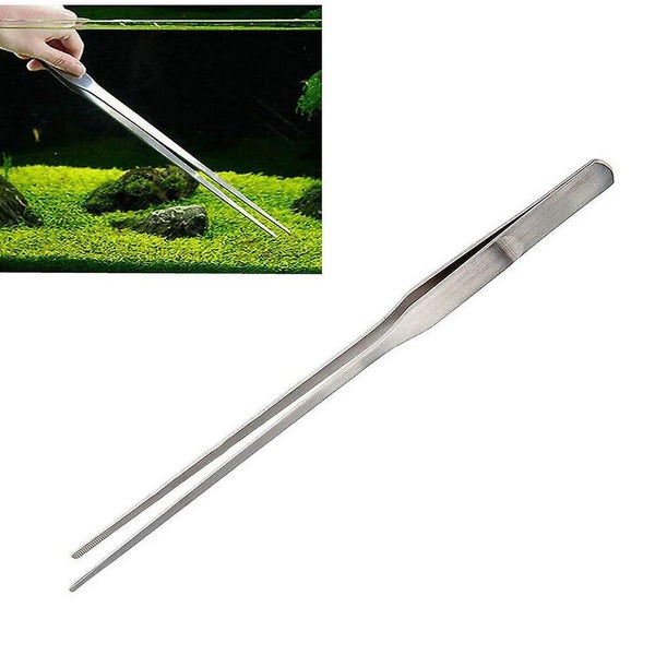 2-piece Aquarium Tweezers Stainless Steel Straight And Curved Tweezers Set For F Carousel 1