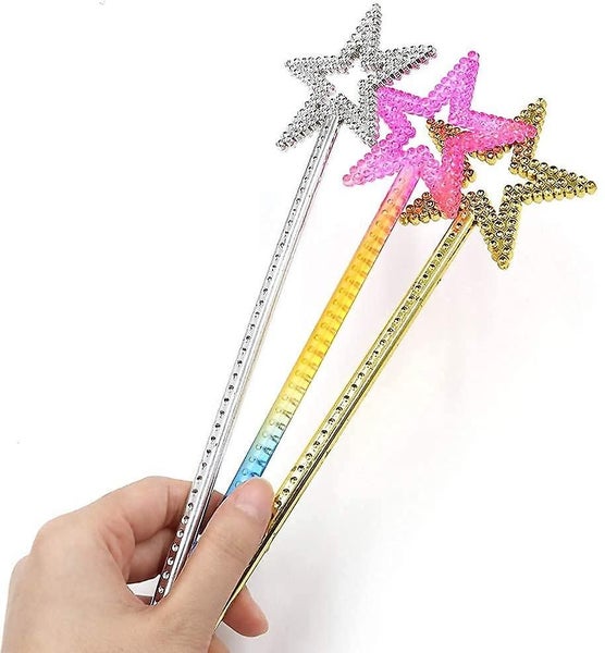 3 Pcs Star Wands, Star Fairy Wands, Princess Star Wands For Girls, Angel Magical Carousel 2