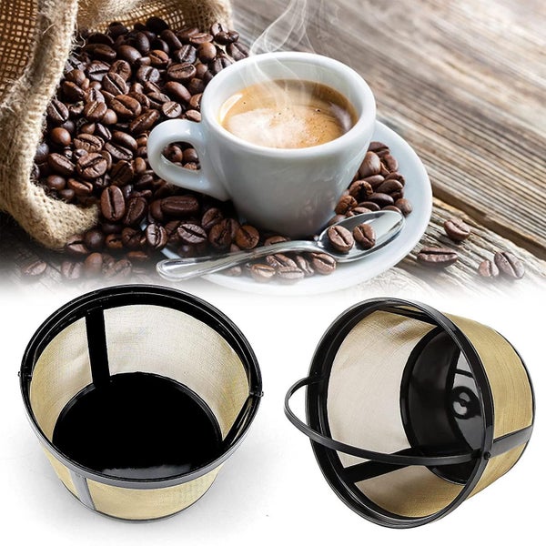 Reusable Coffee Filter, 2 Pack Basket Coffee Filters 8-12 Cup Replacement Coffee Carousel 2