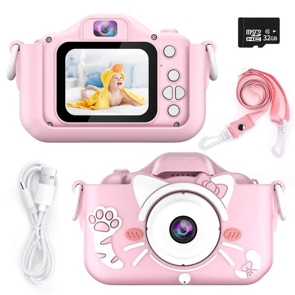 Kids Camera For Girls And Boys, Kids Digital Dual Camera 2.0 Inches Screen 20mp Carousel 1