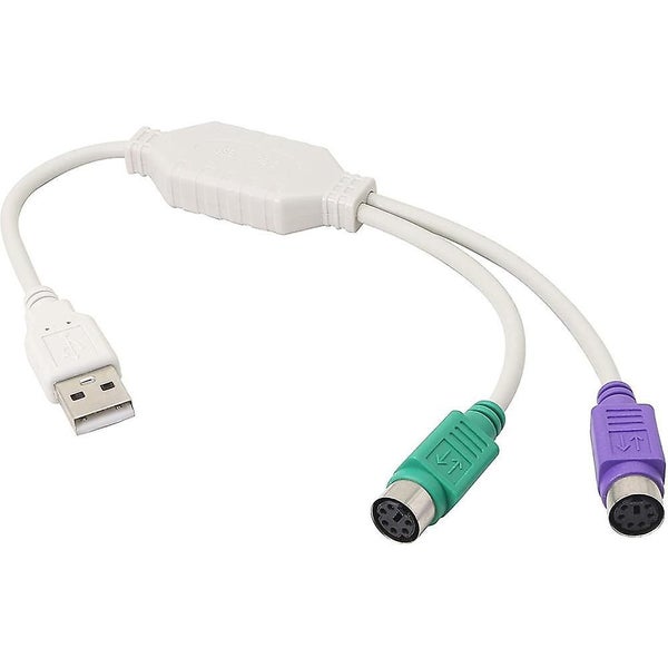 Ps2 Usb Cable Cord Adapter For Keyboard And Mouse With Ps/2 Interface Carousel 1