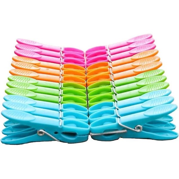 24 Pack Clothespin Clothes Clips Clothes Drying Strong Laundry Pegs Carousel 1