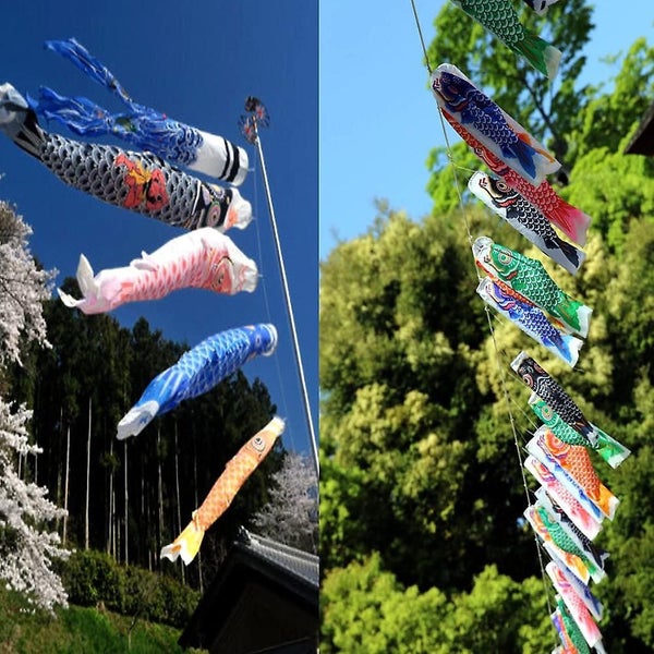 5pcs Carp Flag Windsock Carp Colorful Art Gifts Fish Wind Streamer64267084736386113