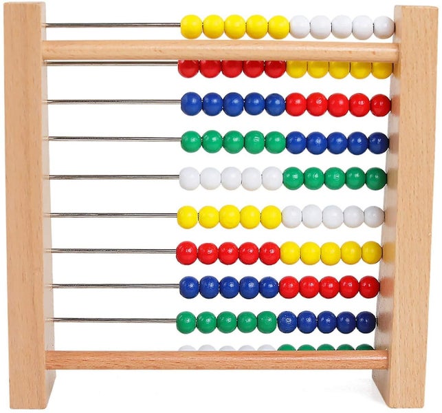 Abacus For Kids Math Preschool Number Learning Classic Wooden Toy Developmental Carousel 1
