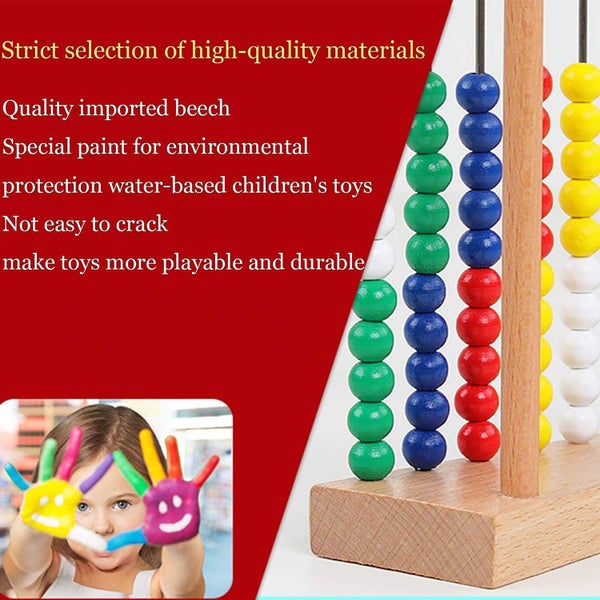 Abacus For Kids Math Preschool Number Learning Classic Wooden Toy Developmental Carousel 2