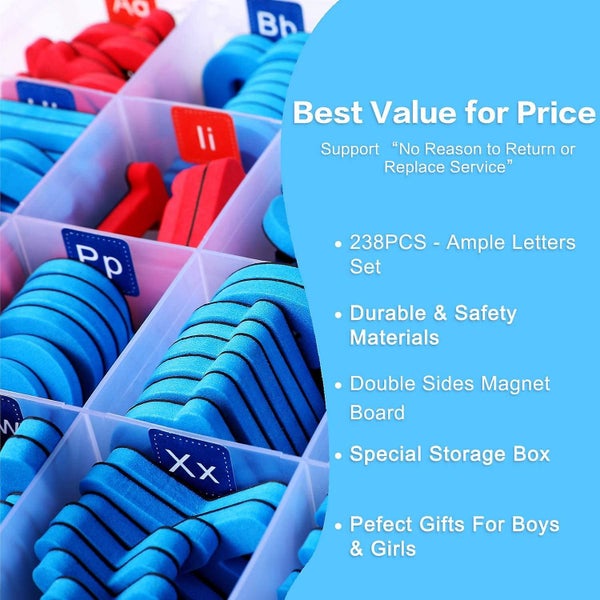 Magnetic Letters Kit, Classroom Magnets 238 Pcs With Large Double-side Magnet Bo Carousel 2