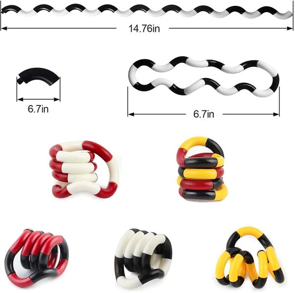 Twisted Decompression Toy, Stress Relief Feeling Winding Toy, 5 Pcs Carousel 2