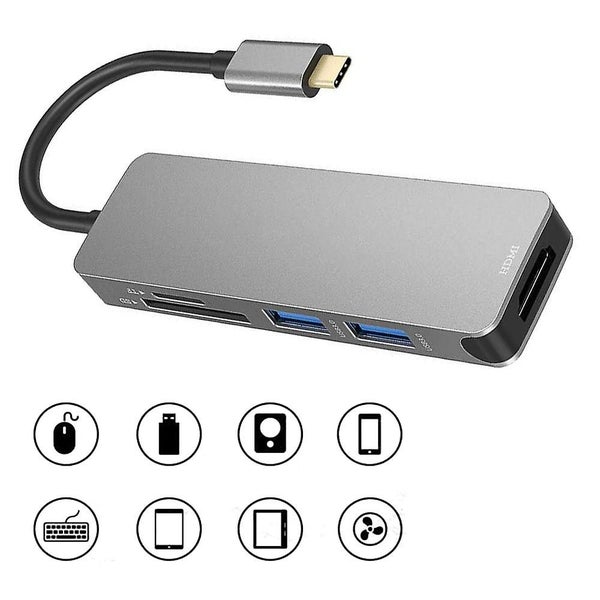 Type-c Hub Multifunction Hub 3.1 To Hdmi 5 In 1 Type- C Hub Docking Station With Carousel 4