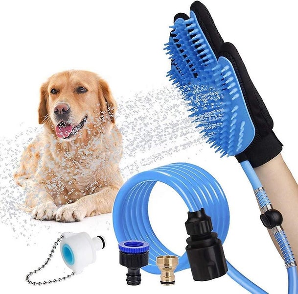 Pet Bathing Tool Dog Bathing Massaging Glove, Pet Hair Remover For Dog Bath With Carousel 1