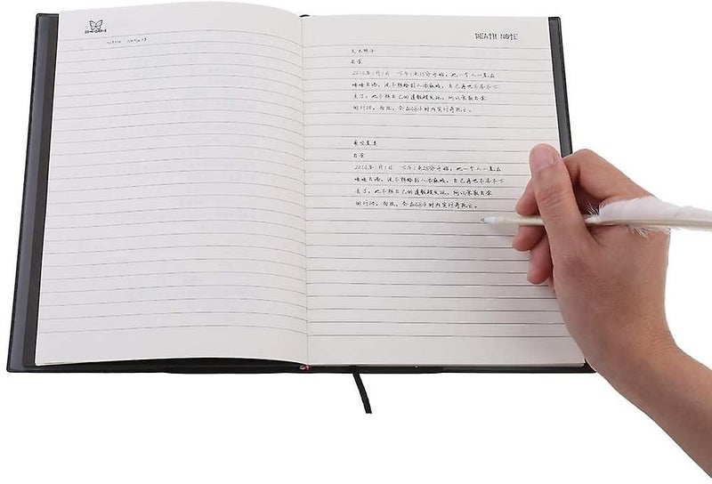 New Death Note Cosplay Notebook & Feather Pen Book Animation Art Writing Journal Carousel 2
