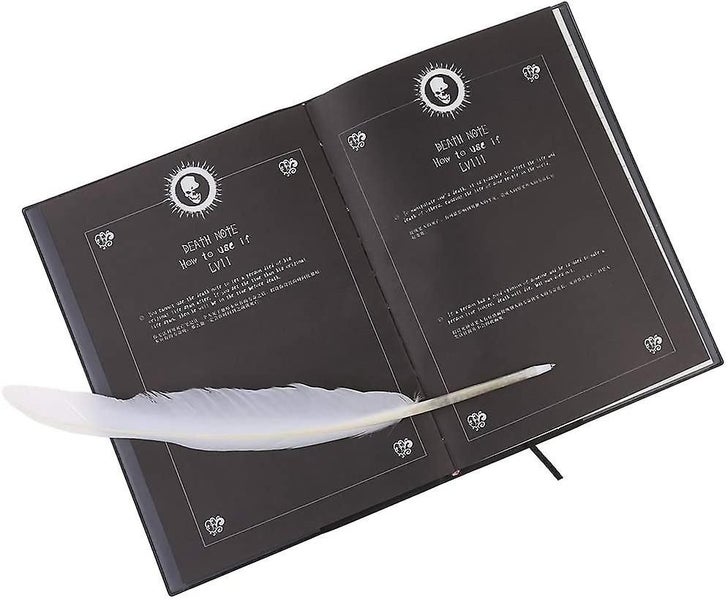 New Death Note Cosplay Notebook & Feather Pen Book Animation Art Writing Journal Carousel 5