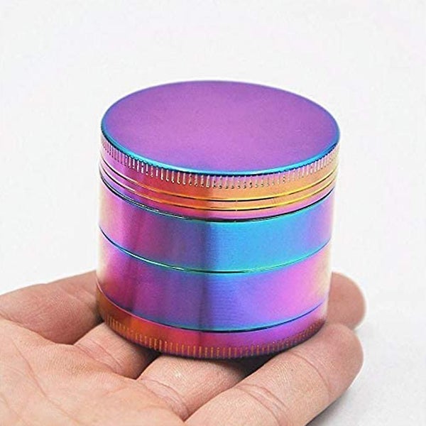 4-piece Set Of Pollen Mills Colorful Metal Zinc Alloy Tobacco Grinder Carousel 4
