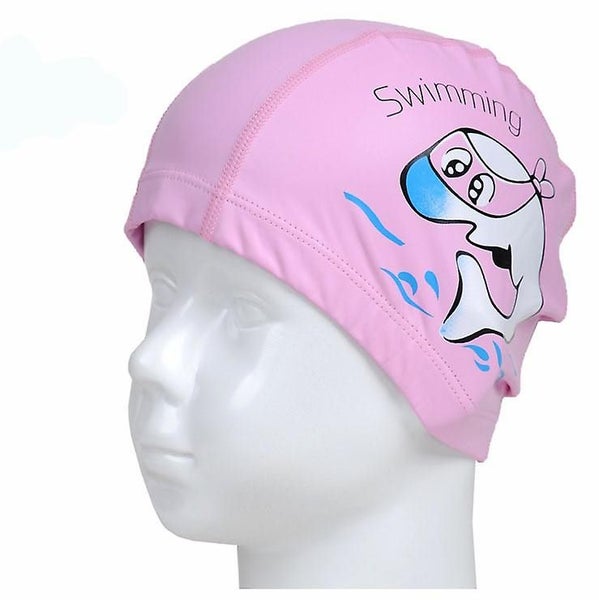 Kids Swim Caps, Silicone Waterproof Comfy Bathing Cap Swimming Hat For Long And Carousel 1