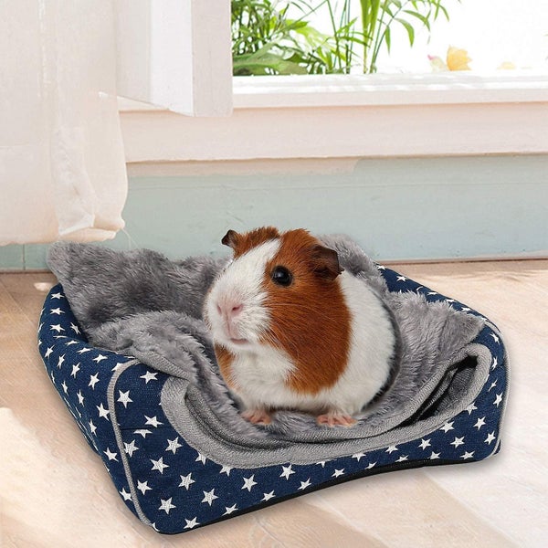 Guinea Pig Bed Cave Cozy Hamster House Large Hideout For Dwarf Rabbits Carousel 1