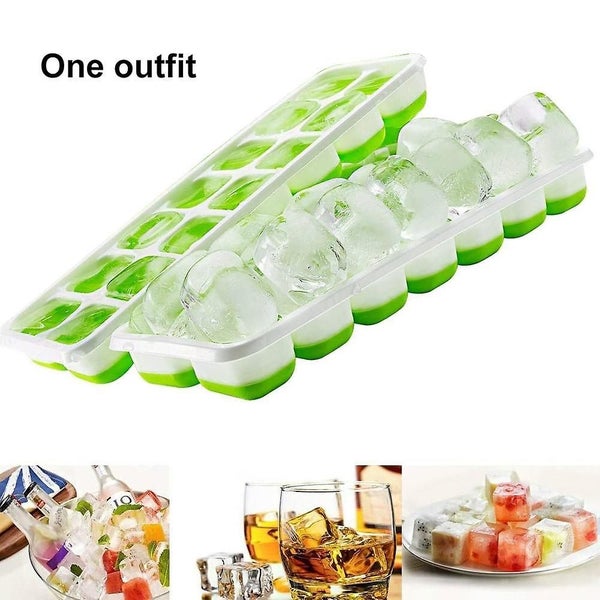 Silicone Ice Tray Summer Ice Box With Lid Ice Cubes 14 Grid Ice Tray Ice Making Carousel 1