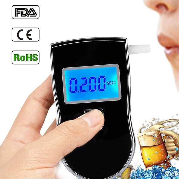 Breathalyzer Alcohol Tester With Blue Backlight Lcd Screen Carousel 2