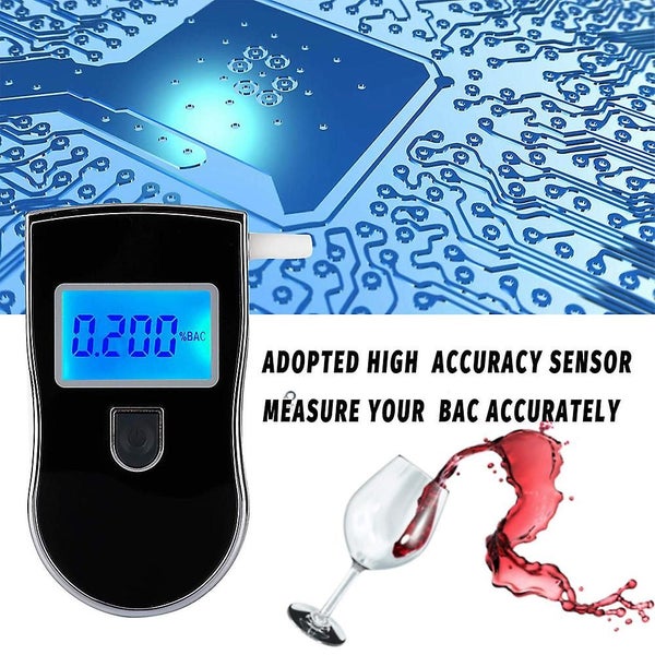 Breathalyzer Alcohol Tester With Blue Backlight Lcd Screen Carousel 5