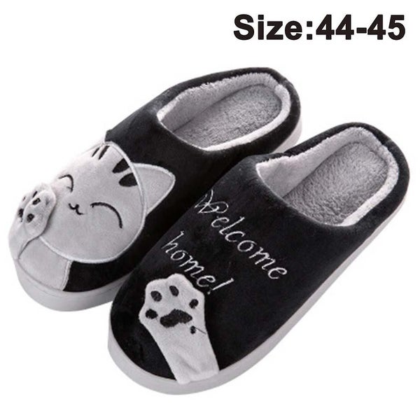 Cartoon Lucky Cat Slippers Winter Home Cotton Slippers Thick-soled Non-slip Warm Carousel 2